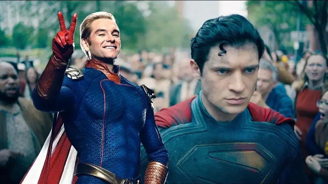 A rivalidade entre Superman e The Boys ganha destaque no cinema