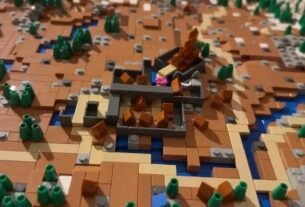 Recriação do Mapa de Skyrim em LEGO: Um Projeto Impressionante