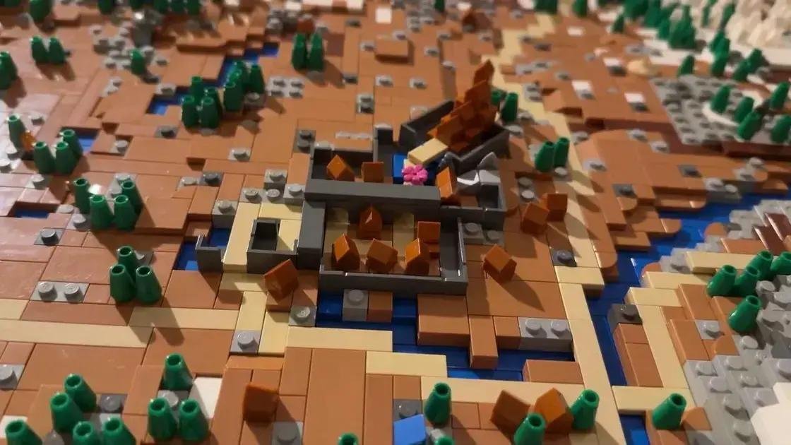 Recriação do Mapa de Skyrim em LEGO: Um Projeto Impressionante