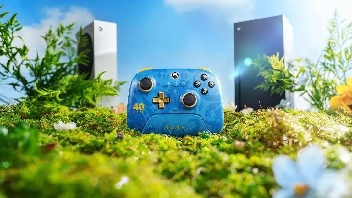 Rare celebra 40 anos com lançamento de controle especial Xbox