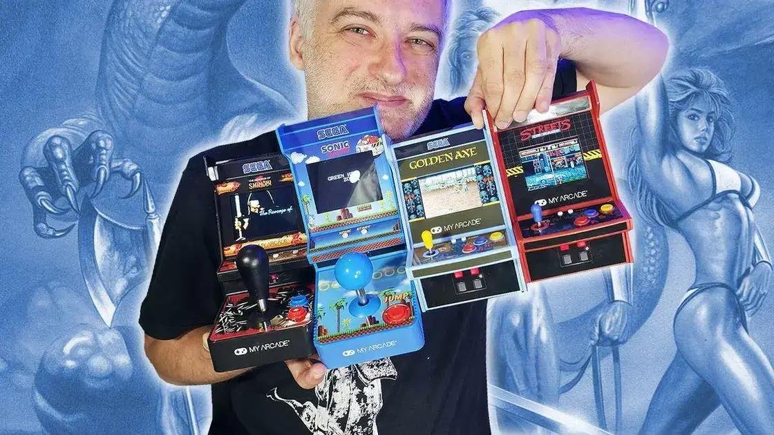Unboxing das novas mini recreativas da My Arcade com clássicos da SEGA