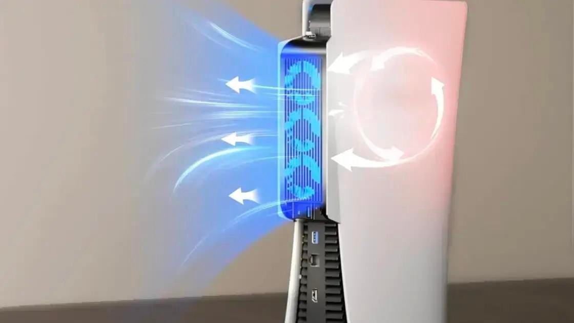 Mantenha sua PS5 fria e silenciosa com o ventilador KIWIHOME
