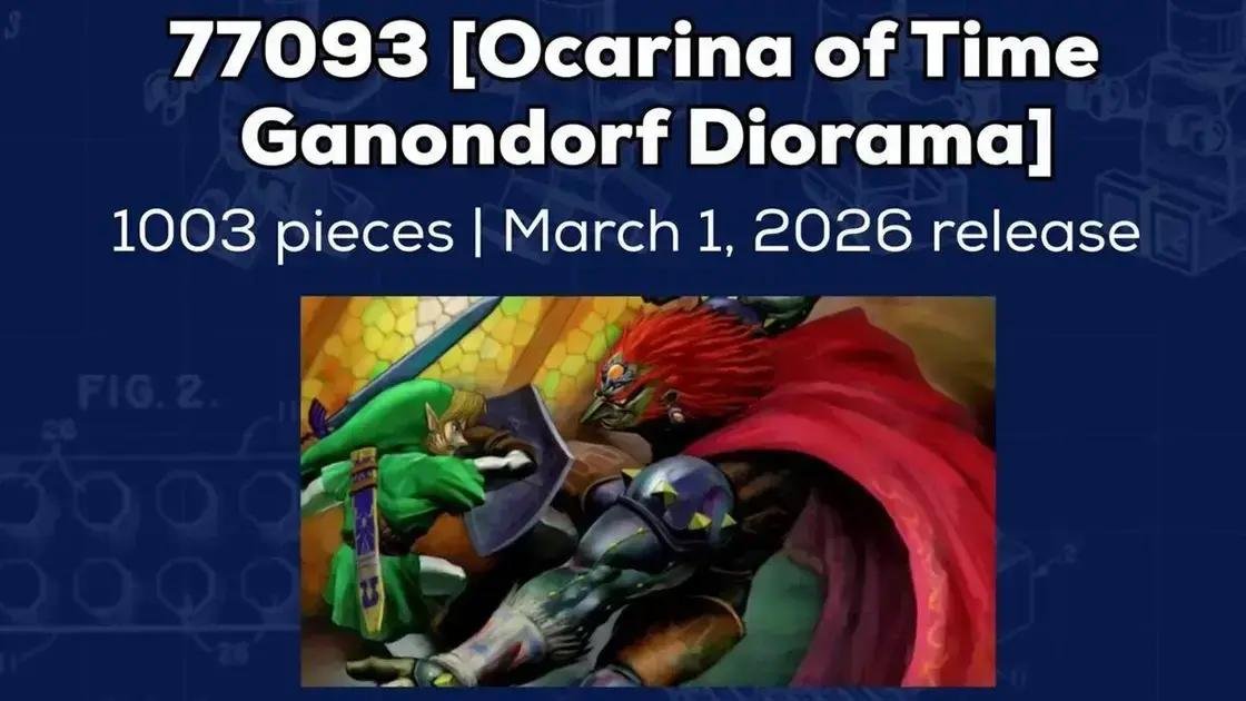 LEGO trará um diorama de Ocarina of Time em 2026