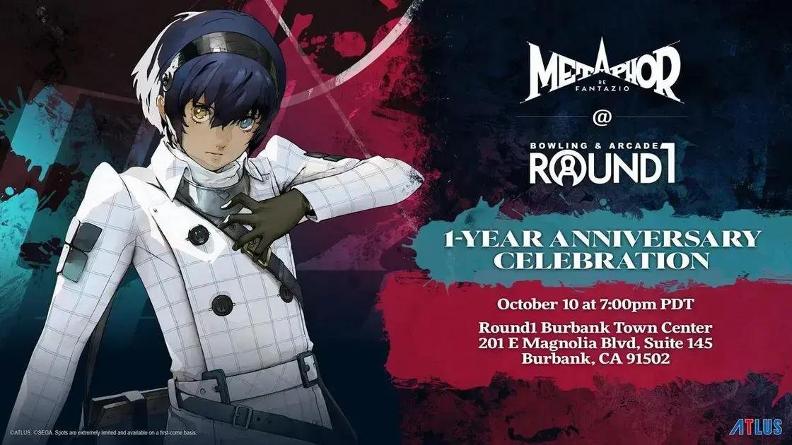 Metaphor: ReFantazio celebra seu primeiro aniversário com evento especial
