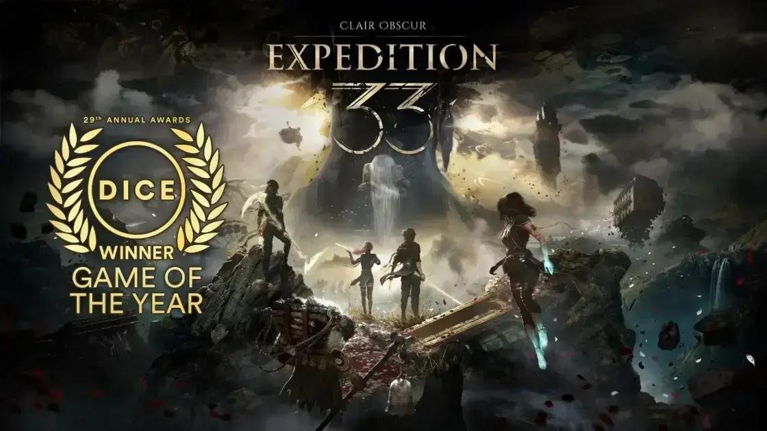 Clair Obscur: Expedition 33 brilha no DICE Awards 2026 como Melhor Jogo do Ano