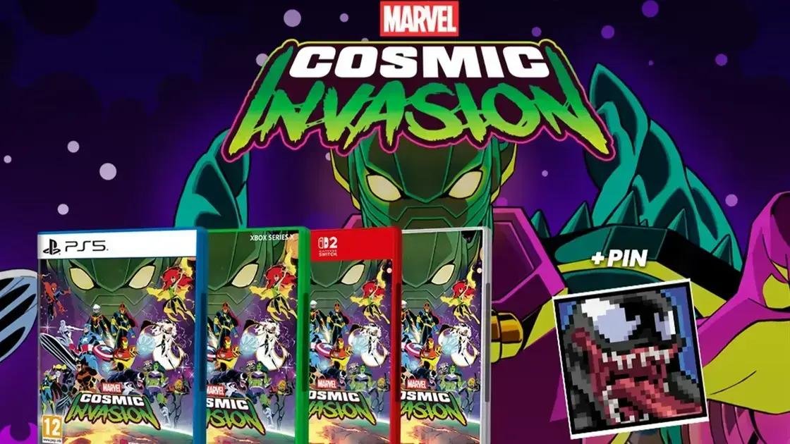 Reserve Marvel Cosmic Invasion e ganhe um pin exclusivo de Venom